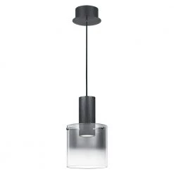 Kilmer Integrated LED Earth Black Mini Pendant by Quoizel