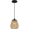 Romain 1-Light Earth Black Mini Pendant by Quoizel