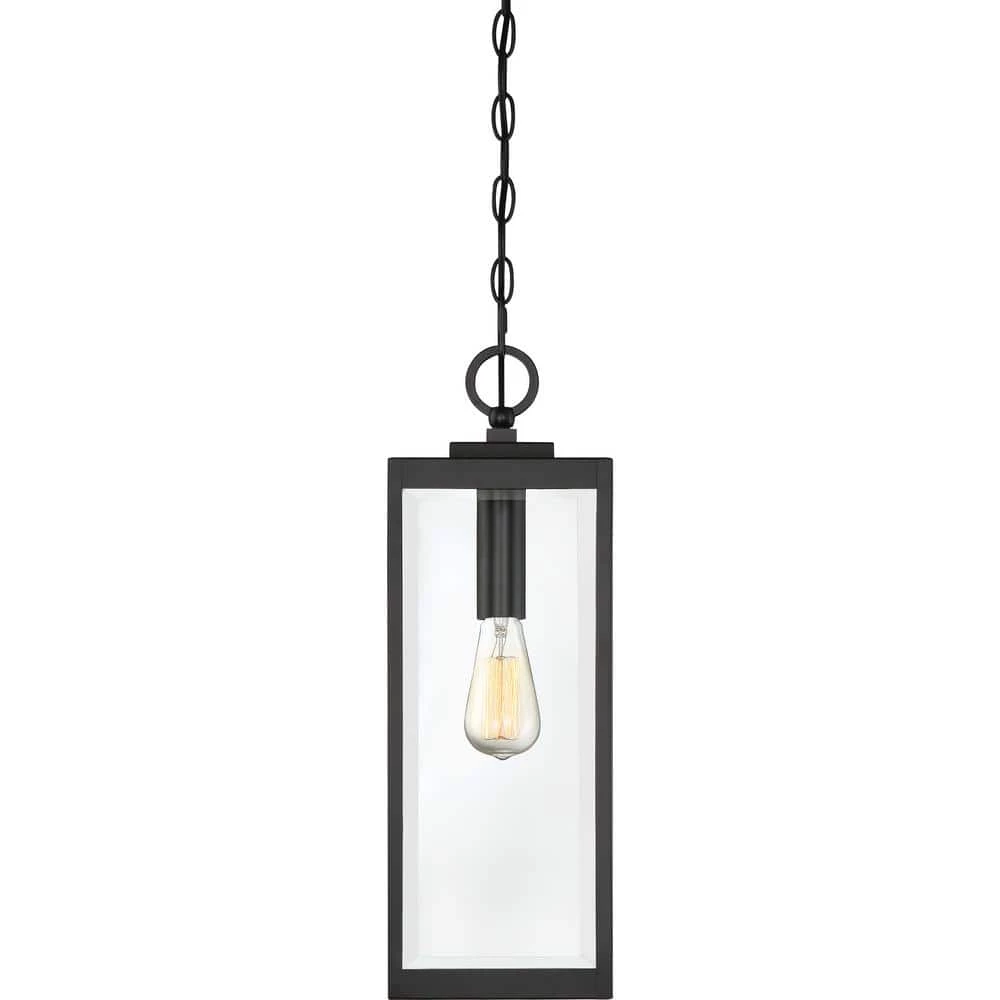 Westover 1-Light Earth Black Chandelier with Clear Beveled Glass by Quoizel 7 Westover 1-Light Earth Black Chandelier with Clear Beveled Glass by Quoizel - Image 5