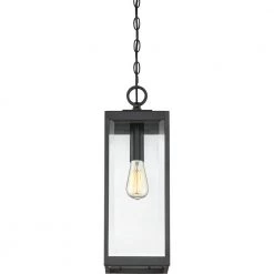 Westover 1-Light Earth Black Chandelier with Clear Beveled Glass by Quoizel 15 Westover 1-Light Earth Black Chandelier with Clear Beveled Glass by Quoizel -Quoizel Sales earth black quoizel pendant lights wvr1507ek 44 1000