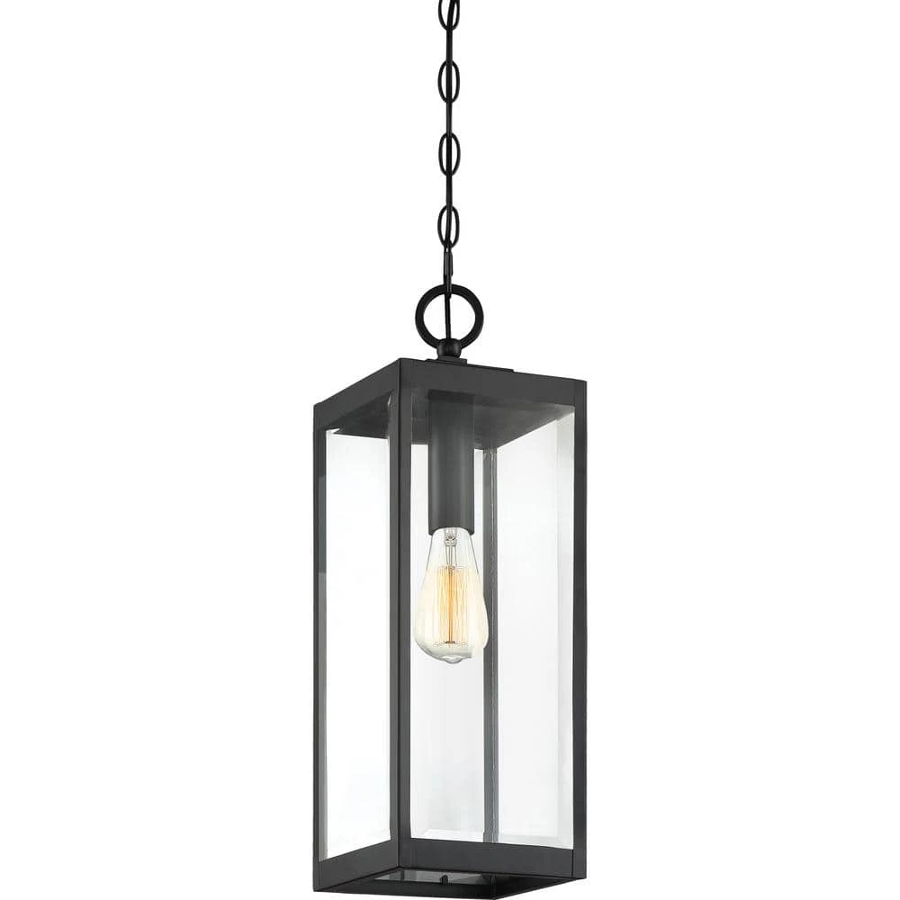 Westover 1-Light Earth Black Chandelier with Clear Beveled Glass by Quoizel 6 Westover 1-Light Earth Black Chandelier with Clear Beveled Glass by Quoizel - Image 4