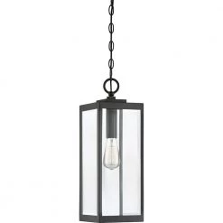 Westover 1-Light Earth Black Chandelier with Clear Beveled Glass by Quoizel 12 Westover 1-Light Earth Black Chandelier with Clear Beveled Glass by Quoizel -Quoizel Sales earth black quoizel pendant lights wvr1507ek c3 1000