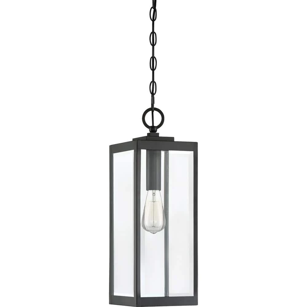 Westover 1-Light Earth Black Chandelier with Clear Beveled Glass by Quoizel 5 Westover 1-Light Earth Black Chandelier with Clear Beveled Glass by Quoizel - Image 3