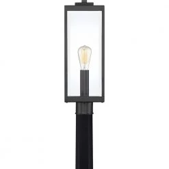 Westover 1-Light Earth Black Outdoor Post Lantern by Quoizel 14 Westover 1-Light Earth Black Outdoor Post Lantern by Quoizel -Quoizel Sales earth black quoizel post light sets wvr9007ek 1f 1000