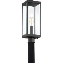 Westover 1-Light Earth Black Outdoor Post Lantern by Quoizel 13 Westover 1-Light Earth Black Outdoor Post Lantern by Quoizel -Quoizel Sales earth black quoizel post light sets wvr9007ek 4f 1000