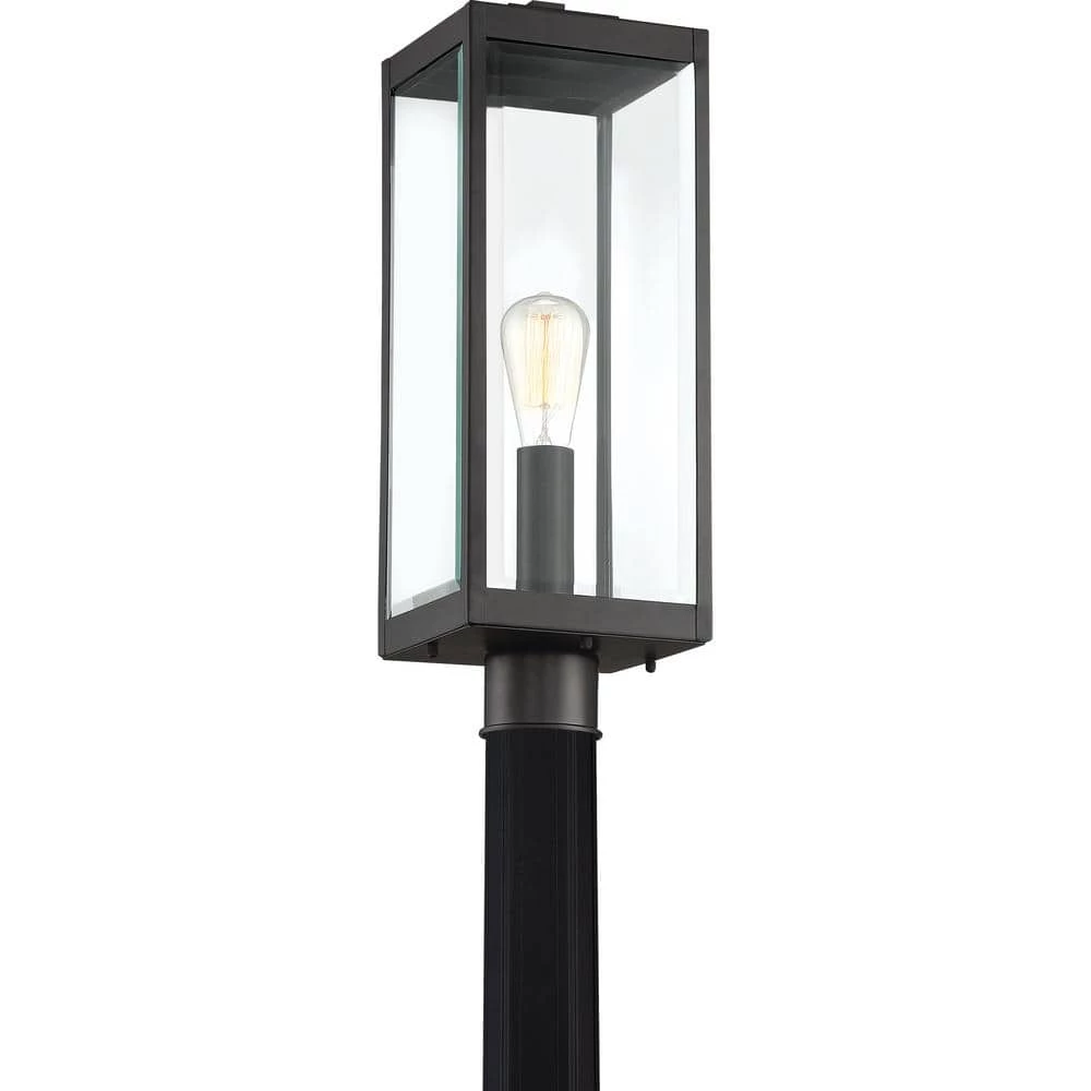 Westover 1-Light Earth Black Outdoor Post Lantern by Quoizel 7 Westover 1-Light Earth Black Outdoor Post Lantern by Quoizel - Image 5