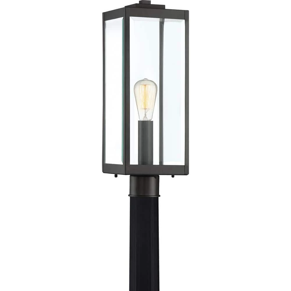 Westover 1-Light Earth Black Outdoor Post Lantern by Quoizel 3 Westover 1-Light Earth Black Outdoor Post Lantern by Quoizel