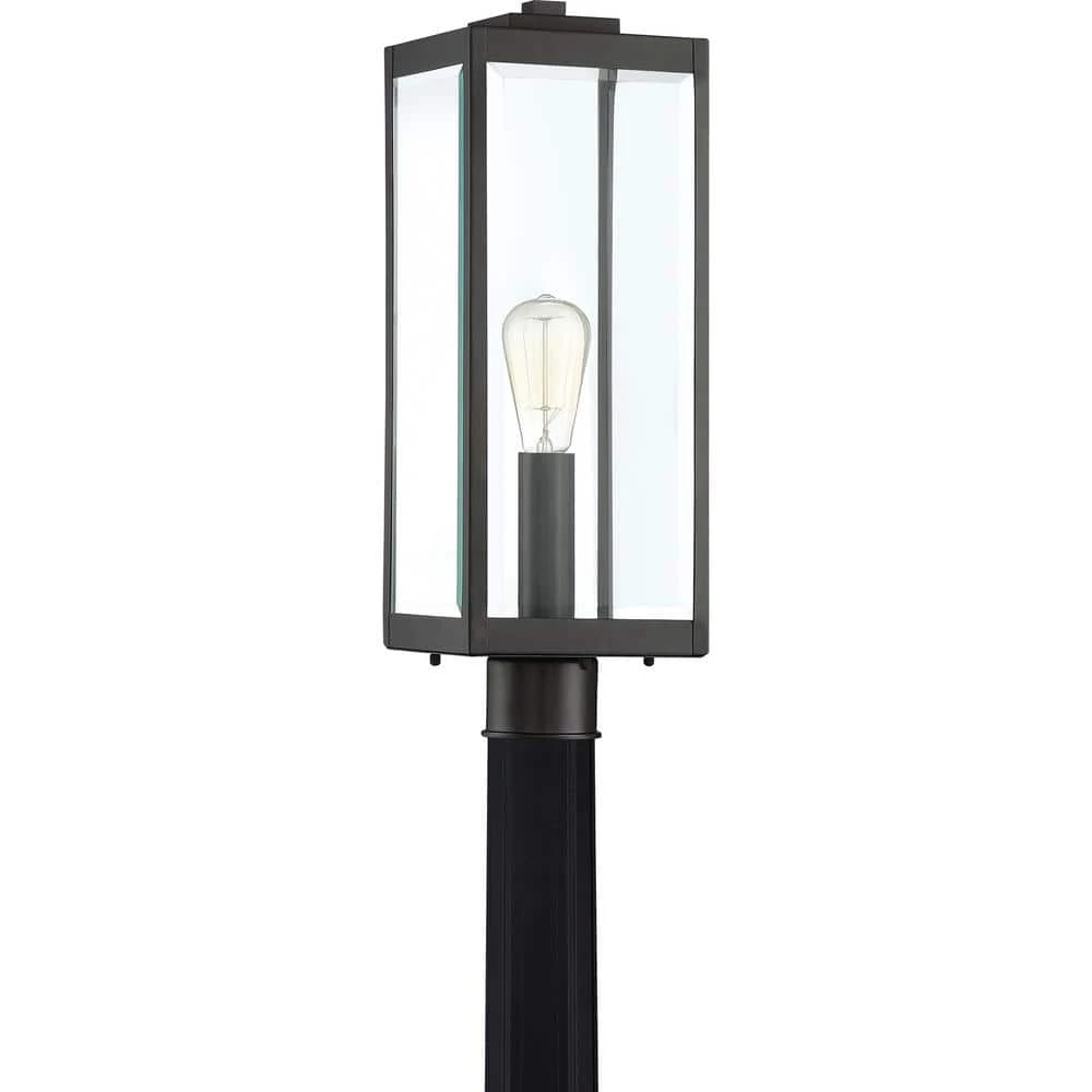 Westover 1-Light Earth Black Outdoor Post Lantern by Quoizel 6 Westover 1-Light Earth Black Outdoor Post Lantern by Quoizel - Image 4