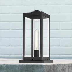 Westover 1-Light Earth Black Outdoor Post Lantern by Quoizel 17 Westover 1-Light Earth Black Outdoor Post Lantern by Quoizel -Quoizel Sales earth black quoizel post light sets wvr9106ek fa 1000
