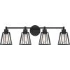 Atticus 4-Light Earth Black Vanity Light by Quoizel -Quoizel Sales earth black quoizel vanity lighting att8604ek 64 1000