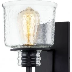 Holden 1-Light Earth Black Sconce by Quoizel 11 Holden 1-Light Earth Black Sconce by Quoizel -Quoizel Sales earth black quoizel vanity lighting hol8701ek 44 1000