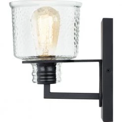 Holden 1-Light Earth Black Sconce by Quoizel 9 Holden 1-Light Earth Black Sconce by Quoizel -Quoizel Sales earth black quoizel vanity lighting hol8701ek 4f 1000
