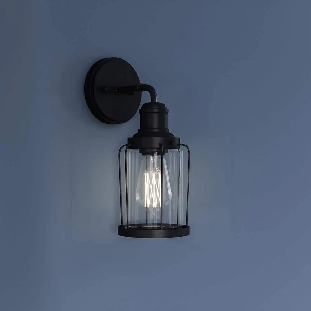 Ludlow 1-Light Earth Black Wall Sconce by Quoizel 7 Ludlow 1-Light Earth Black Wall Sconce by Quoizel - Image 5