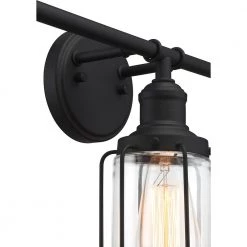 Ludlow 4-Light Earth Black Vanity Light by Quoizel -Quoizel Sales earth black quoizel vanity lighting lud8634ek 1f 1000