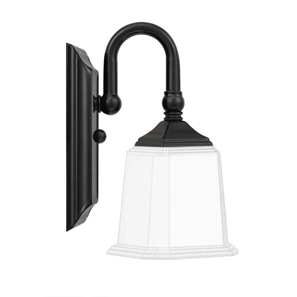 Nicholas 1-Light Earth Black Wall Sconce by Quoizel 4 Nicholas 1-Light Earth Black Wall Sconce by Quoizel - Image 2