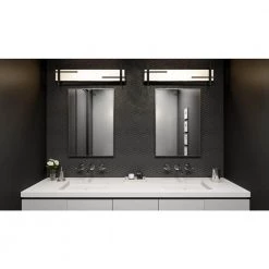 Wylie 29 in. Earth Black LED Vanity Light Bar with Fish Tank Glass by Quoizel 17 Wylie 29 in. Earth Black LED Vanity Light Bar with Fish Tank Glass by Quoizel -Quoizel Sales earth black quoizel vanity lighting pcwyl8629ek 31 1000