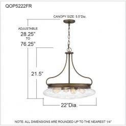 Tucker 4-Light French Bronze Pendant with Clear Seeded by Quoizel 18 Tucker 4-Light French Bronze Pendant with Clear Seeded by Quoizel -Quoizel Sales french bronze quoizel chandeliers qop5222fr 76 1000