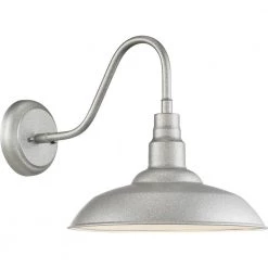 Beachside 1-Light Galvanized LED Outdoor Wall Lantern Sconce by Quoizel