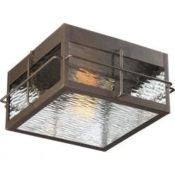 Ward 1-Light Gilded Bronze Outdoor Flush Mount by Quoizel 13 Ward 1-Light Gilded Bronze Outdoor Flush Mount by Quoizel -Quoizel Sales gilded bronze quoizel outdoor flush mount lights war1612gz 1f 1000