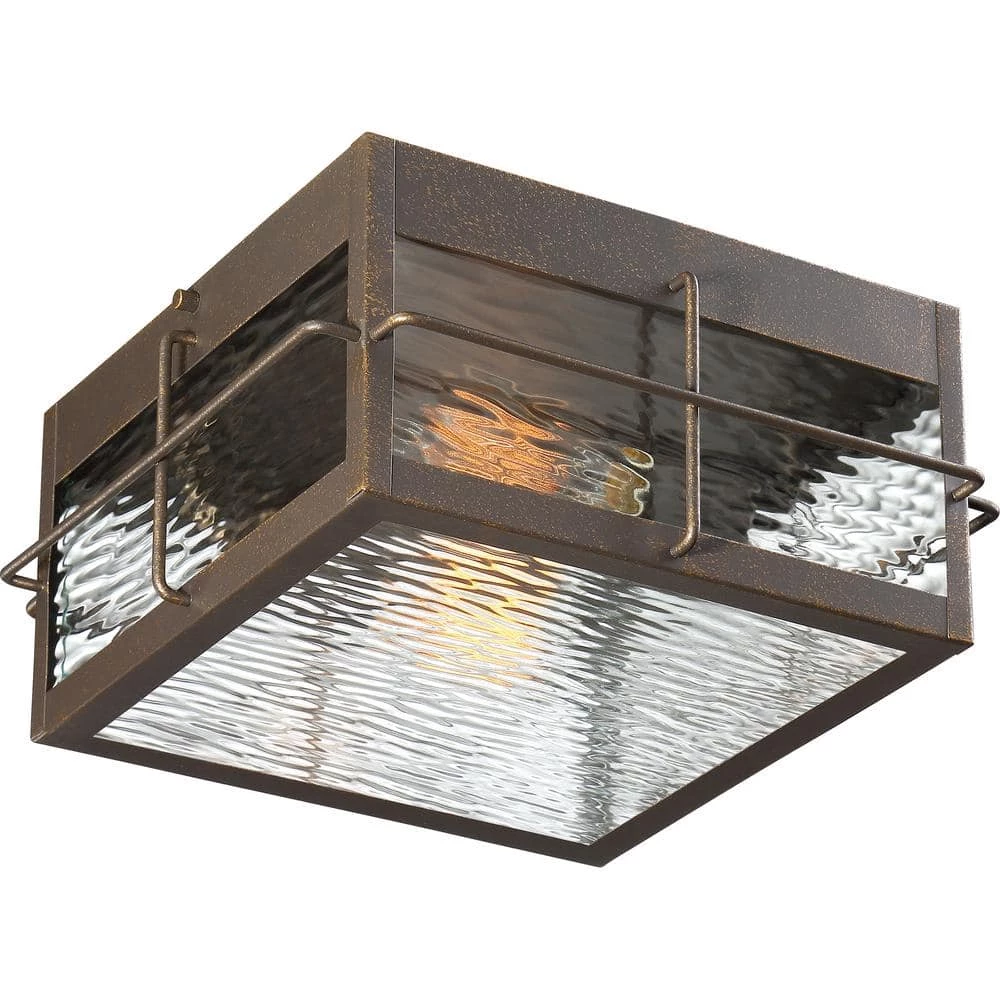 Ward 1-Light Gilded Bronze Outdoor Flush Mount by Quoizel 7 Ward 1-Light Gilded Bronze Outdoor Flush Mount by Quoizel - Image 5