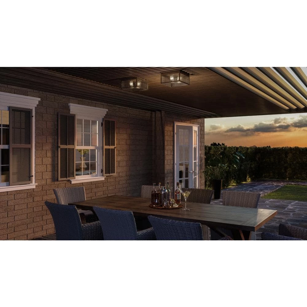 Ward 1-Light Gilded Bronze Outdoor Flush Mount by Quoizel 8 Ward 1-Light Gilded Bronze Outdoor Flush Mount by Quoizel - Image 6