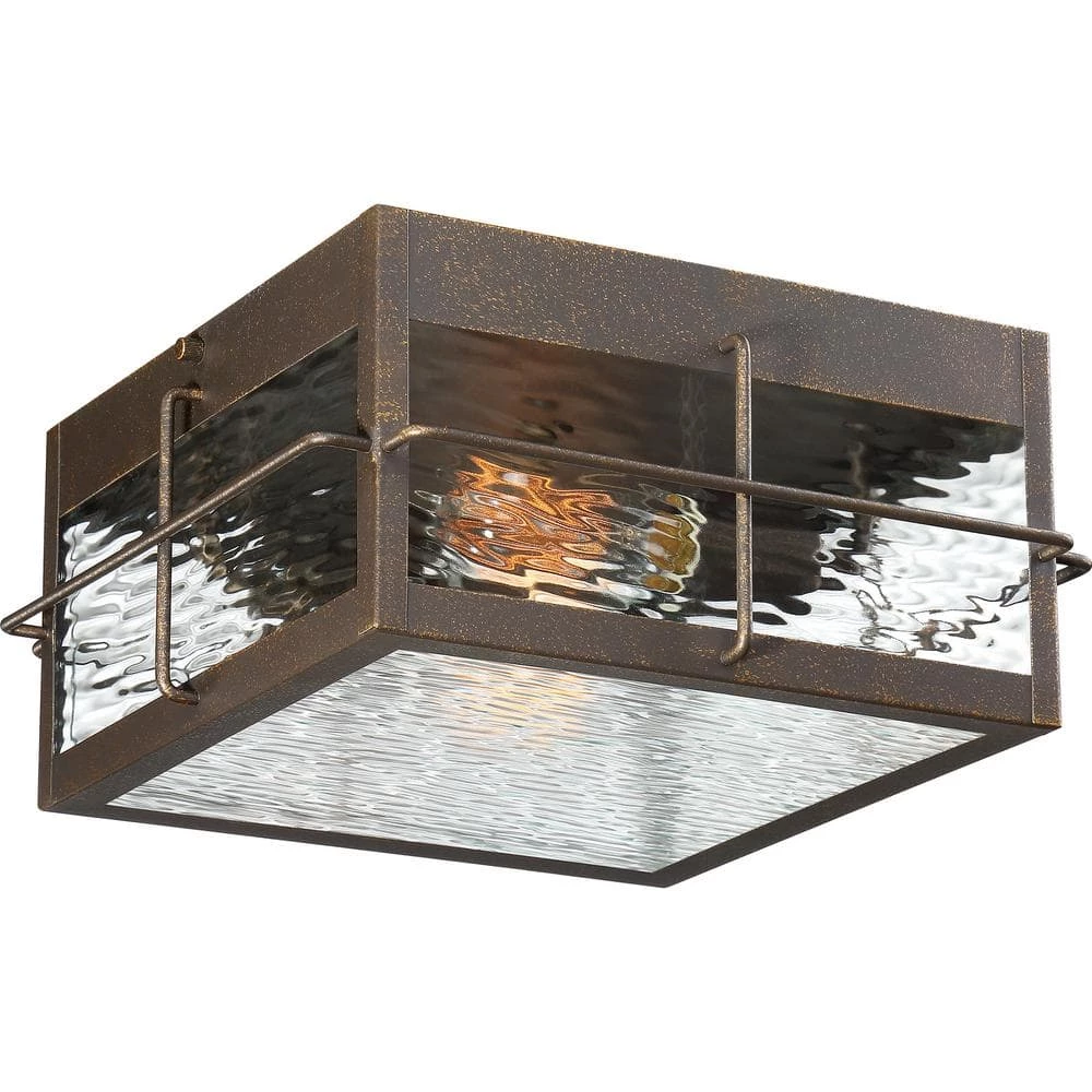 Ward 1-Light Gilded Bronze Outdoor Flush Mount by Quoizel 3 Ward 1-Light Gilded Bronze Outdoor Flush Mount by Quoizel