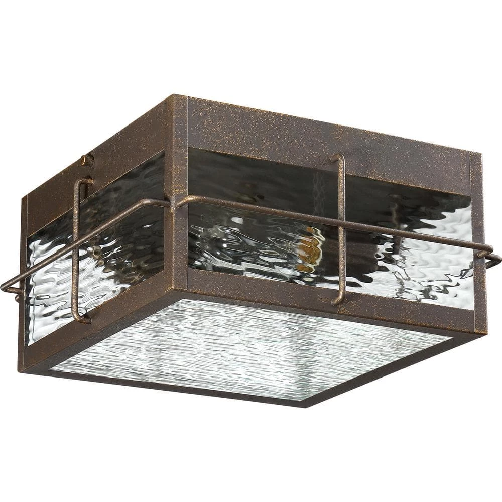 Ward 1-Light Gilded Bronze Outdoor Flush Mount by Quoizel 5 Ward 1-Light Gilded Bronze Outdoor Flush Mount by Quoizel - Image 3