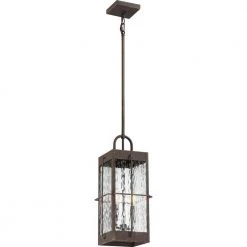Ward 2-Light Bronze Outdoor Pendant Light by Quoizel -Quoizel Sales gilded bronze quoizel outdoor pendant lights war1908gz 1f 1000