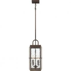 Ward 2-Light Bronze Outdoor Pendant Light by Quoizel -Quoizel Sales gilded bronze quoizel outdoor pendant lights war1908gz 4f 1000