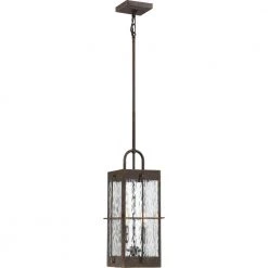 Ward 2-Light Bronze Outdoor Pendant Light by Quoizel