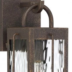 Ward 1-Light Gilded Bronze Outdoor Wall Lantern Sconce by Quoizel -Quoizel Sales gilded bronze quoizel outdoor sconces war8406gz 40 1000