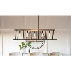 Brockton 5-Light Grey Ash Cage Chandelier by Quoizel -Quoizel Sales grey ash quoizel chandeliers brt542gk 1f 1000