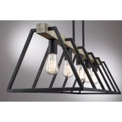 Brockton 5-Light Grey Ash Cage Chandelier by Quoizel -Quoizel Sales grey ash quoizel chandeliers brt542gk 4f 1000