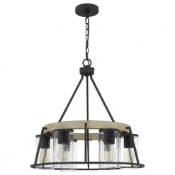 Brockton 6-Light Grey Ash Outdoor Chandelier by Quoizel -Quoizel Sales grey ash quoizel outdoor chandeliers brt3525gk 1f 1000