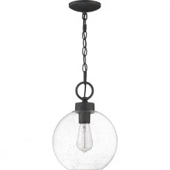 Barre 1-Light Grey Ash Globe Pendant Light by Quoizel -Quoizel Sales grey ash quoizel pendant lights bae1510gk c3 1000