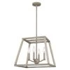 Rosalind 4-Light Grey Washed Oak Lantern Pendant Light by Quoizel -Quoizel Sales grey washed oak quoizel chandeliers rsd2818gw 64 1000