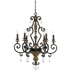Marquette 6-Light Heirloom Candle-Style Chandelier by Quoizel