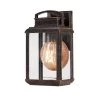 Byron 1-Light Bronze Outdoor Wall Lantern Sconce by Quoizel -Quoizel Sales imperial bronze quoizel outdoor sconces brn8406ib 64 1000