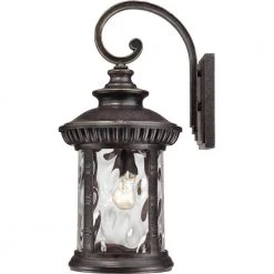 Chimera 1-Light Bronze Outdoor Wall Lantern Sconce by Quoizel -Quoizel Sales imperial bronze quoizel outdoor sconces chi8411ib 1f 1000