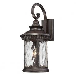 Chimera 1-Light Bronze Outdoor Wall Lantern Sconce by Quoizel