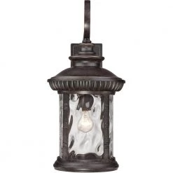 Chimera 1-Light Bronze Outdoor Wall Lantern Sconce by Quoizel -Quoizel Sales imperial bronze quoizel outdoor sconces chi8411ib c3 1000