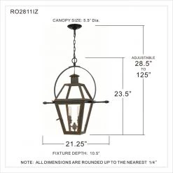 Rue De Royal 2-Light Industrial Bronze Pendant with Clear Glass by Quoizel -Quoizel Sales industrial bronze quoizel chandeliers ro2811iz 44 1000
