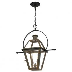 Rue De Royal 2-Light Industrial Bronze Pendant with Clear Glass by Quoizel -Quoizel Sales industrial bronze quoizel chandeliers ro2811iz 4f 1000