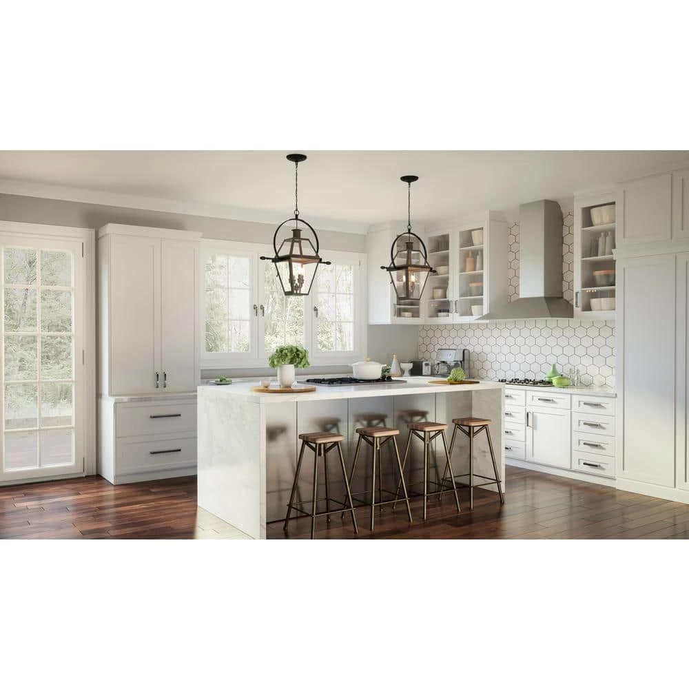 Rue De Royal 4-Light Industrial Bronze Pendant with Clear Glass by Quoizel 9 Rue De Royal 4-Light Industrial Bronze Pendant with Clear Glass by Quoizel - Image 7