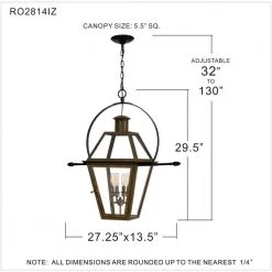 Rue De Royal 4-Light Industrial Bronze Pendant with Clear Glass by Quoizel 14 Rue De Royal 4-Light Industrial Bronze Pendant with Clear Glass by Quoizel -Quoizel Sales industrial bronze quoizel chandeliers ro2814iz 44 1000