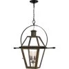 Rue De Royal 4-Light Industrial Bronze Pendant with Clear Glass by Quoizel -Quoizel Sales industrial bronze quoizel chandeliers ro2814iz 64 1000