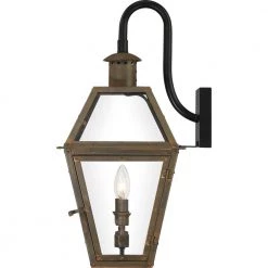Rue De Royal 1-Light Industrial Bronze Outdoor Wall Lantern Sconce by Quoizel -Quoizel Sales industrial bronze quoizel outdoor sconces ro8411iz 1f 1000