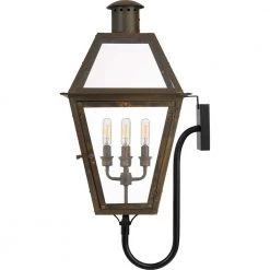 Rue De Royal 1-Light Industrial Bronze Outdoor Wall Lantern Sconce by Quoizel -Quoizel Sales industrial bronze quoizel outdoor sconces ro8414iz 4f 1000