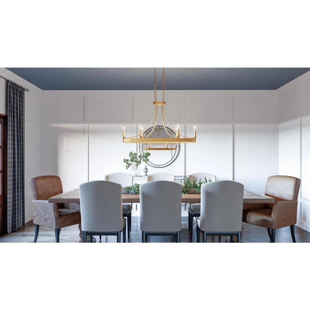 Aspyn 6-Light Light Gold Island Light Chandelier by Quoizel 12 Aspyn 6-Light Light Gold Island Light Chandelier by Quoizel - Image 10