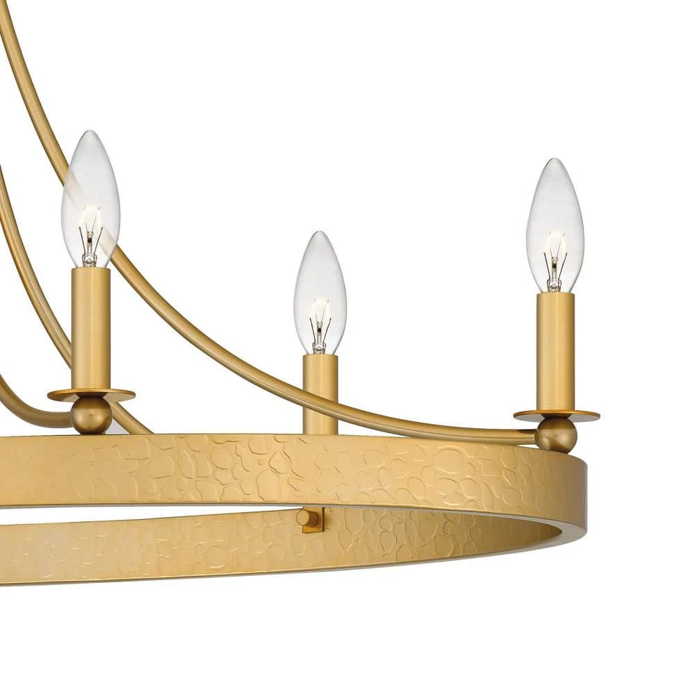 Aspyn 6-Light Light Gold Island Light Chandelier by Quoizel 10 Aspyn 6-Light Light Gold Island Light Chandelier by Quoizel - Image 8